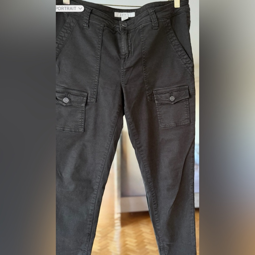 🎉HOST PICK 🎉Joie Dark Olive So Real Skinny Cargo Jeans, size 32 - Picture 3 of 7